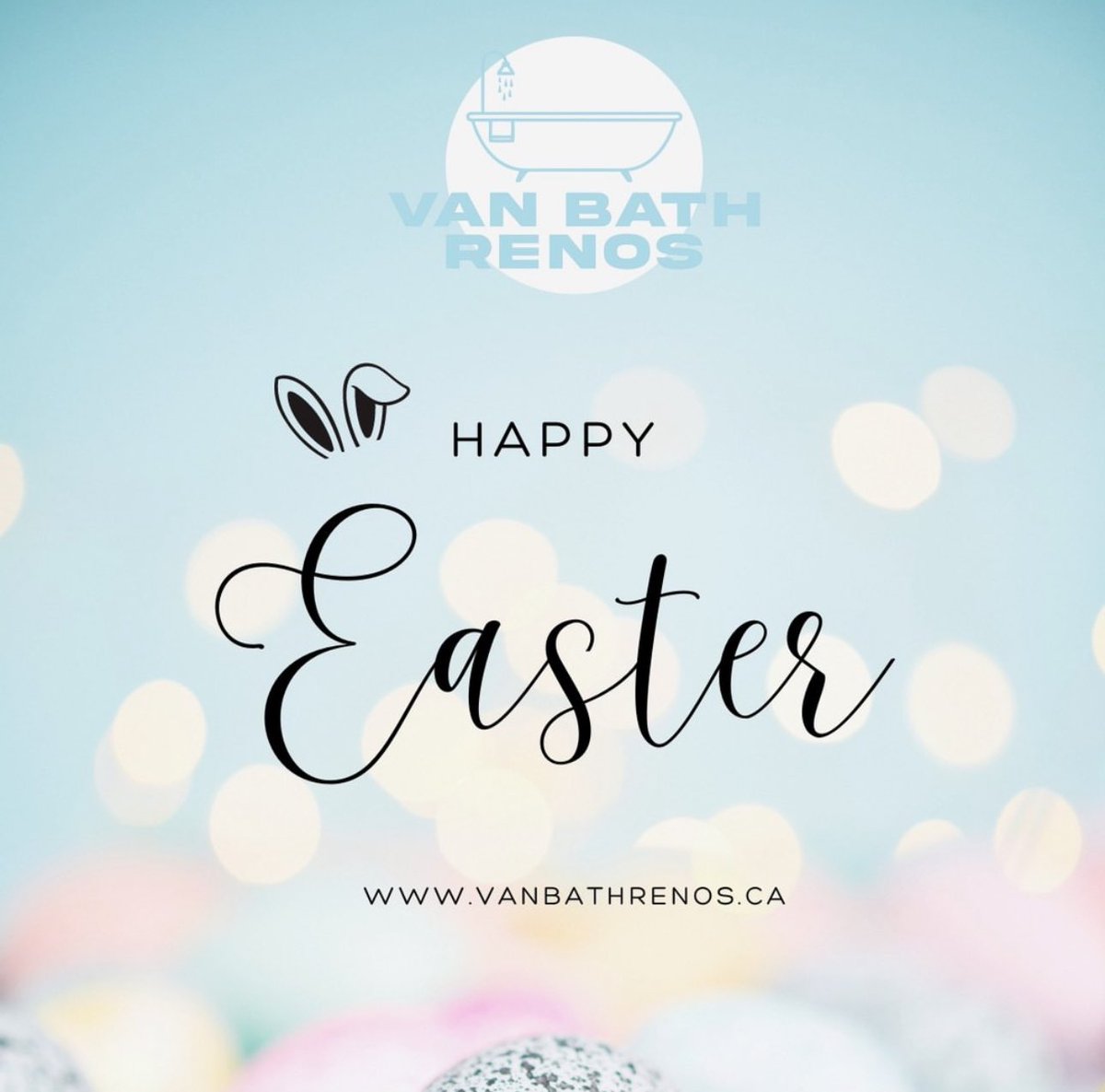 Happy Easter from all of us at Van Bath Renos! 🐰✨ 

Wishing you a day filled with joy, laughter, and the warmth of family. 

#HappyEaster #VanBathRenos #EasterJoy #FamilyTime #SpringCelebration #EasterBlessings #RenovationSeason #VancouverHomes #HolidayCheer #EasterMagic