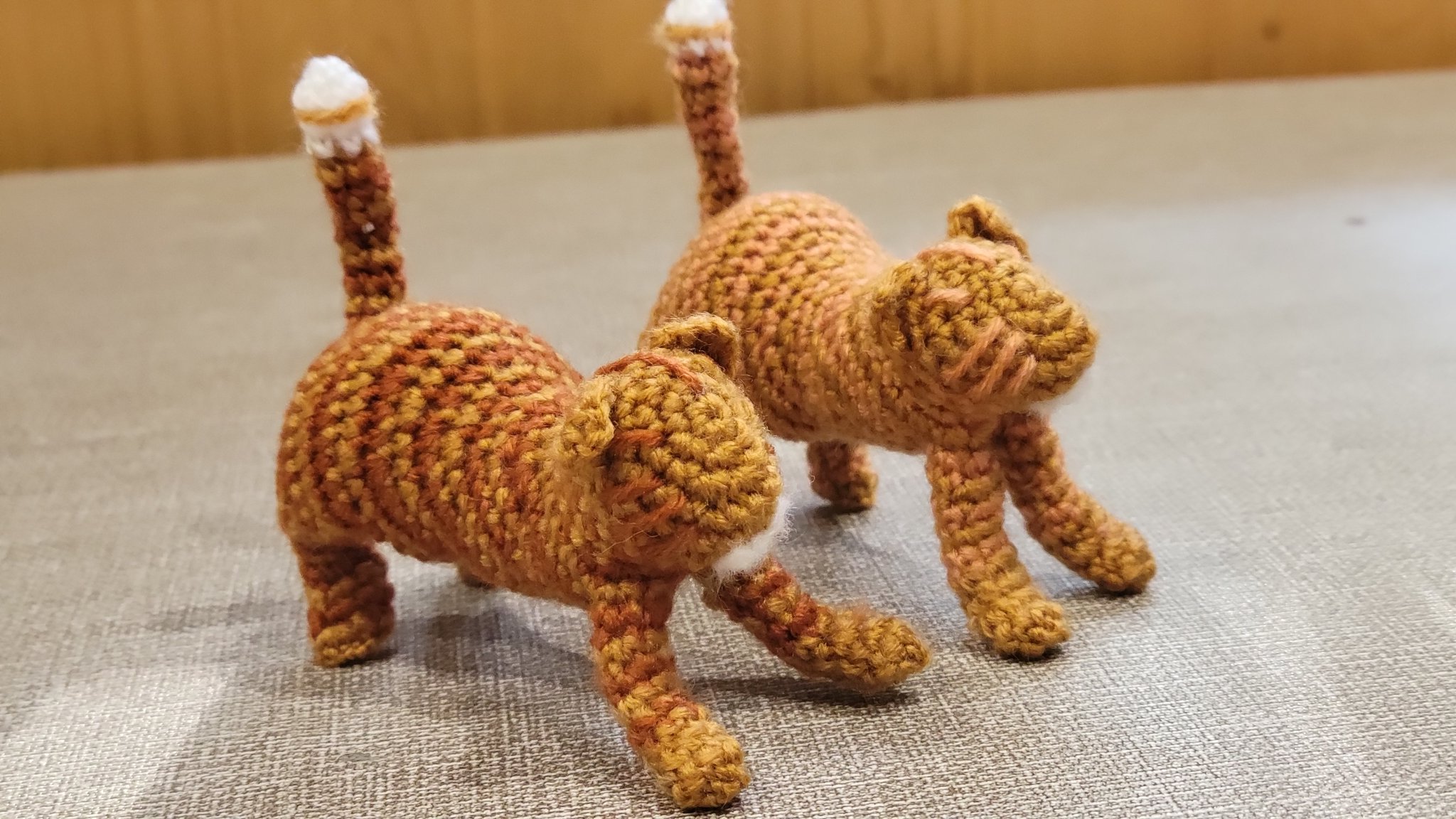 【まあるうページ】キジトラさんのあみぐるみ2つ まあるう様専用ページ】キジトラさんのあみぐるみ2つ まあるうページ】