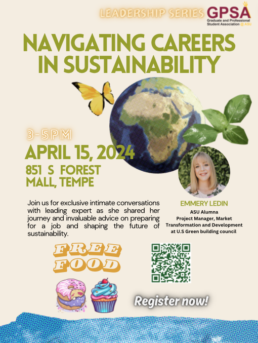 gsg_asu's tweet photo. Leadership Series
🌱 Join us for an enriching experience in the Leadership Series this April! 🌱
🌿 Theme: Sustainability 🌿
Sign-up link: https://t.co/b9VhLKLf8Z https://t.co/CXfoO6dv9F