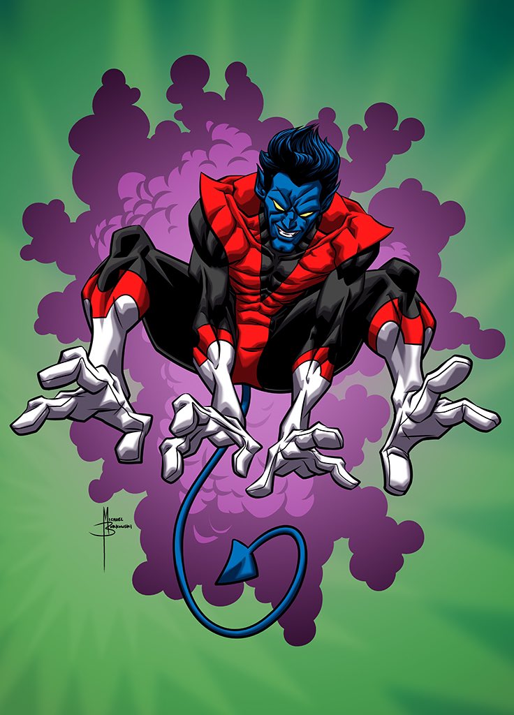 Here’s an old Nightcrawler drawing I did a few years ago and never posted.