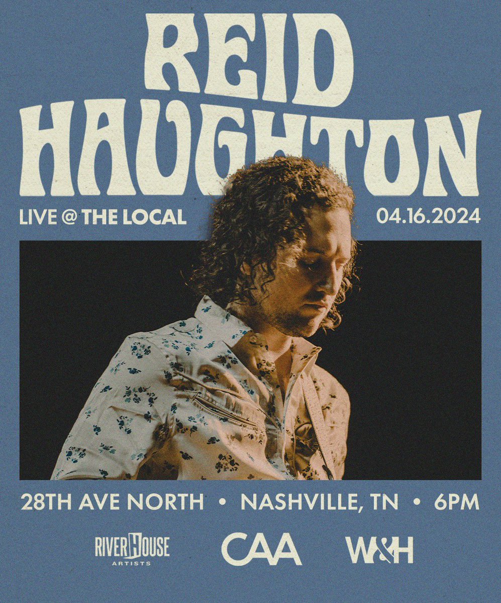 Me and the boys are headed to @Thelocalnash on 4/16 to play the new record “Higher Than 9”! Im so pumped for y’all to hear what we’ve been cookin up so if you’ll be in Nashville come jam with us 🙌🏻☁️