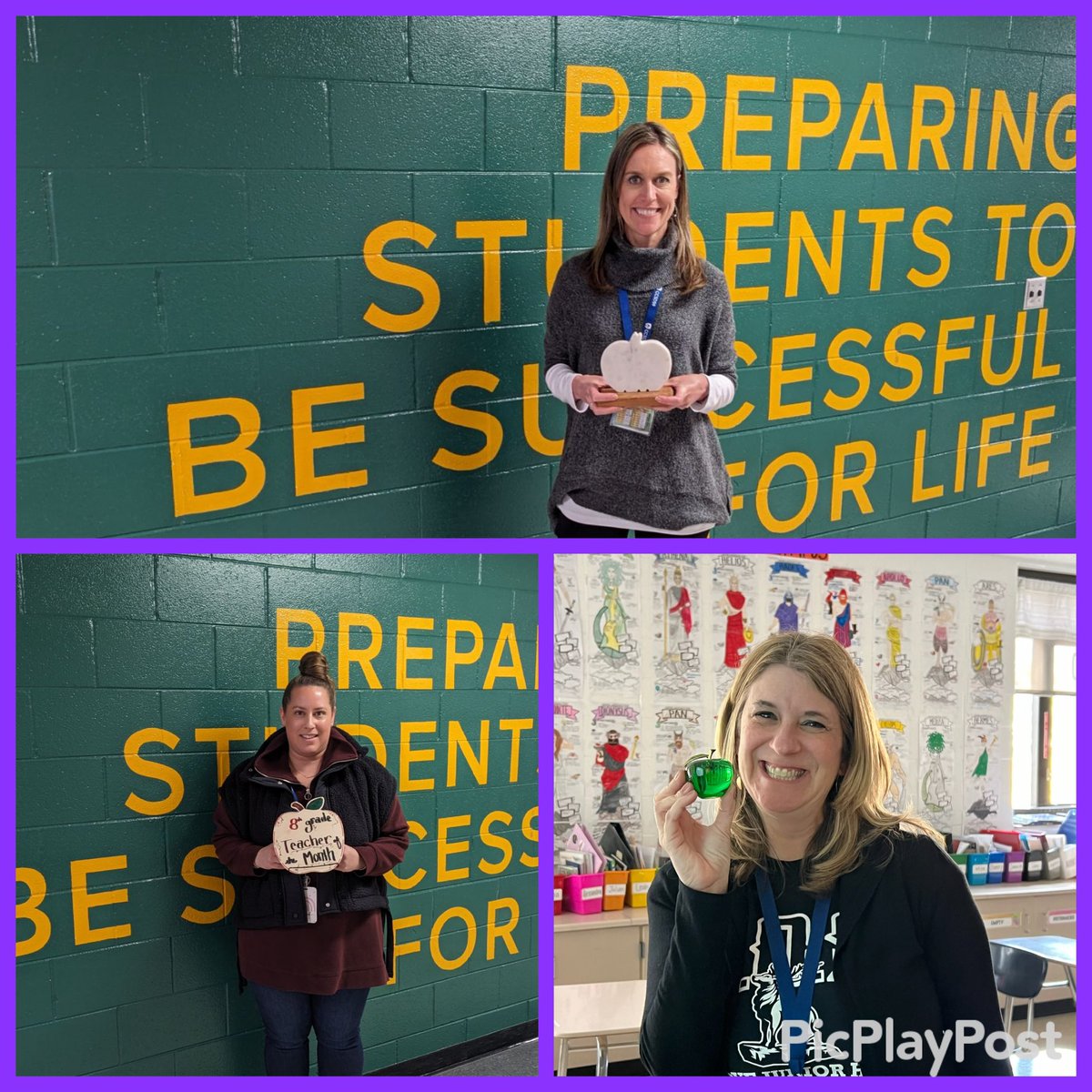 Congratulations Mrs. Williams, Ms. Jones and Mrs. Wills for being to March teachers of the month! We appreciate all you do for students ❤️