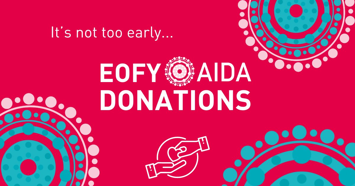 Less than three months until EOFY, but it’s never too early to make a 💰 tax-deductible 💰 donation to the Australian Indigenous Doctors’ Association. 🎁 As a small not-for-profit organisation, every donation goes a long way in supporting our work. ➡️ aida.org.au/donate