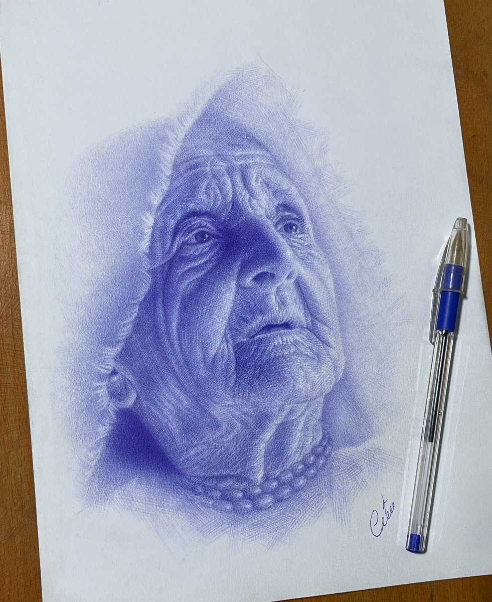 Ballpoint Pen Drawing 🖊️
On A4 Paper
Hope you like this new technique 🤍

#art #artist #sketch #draw #pen