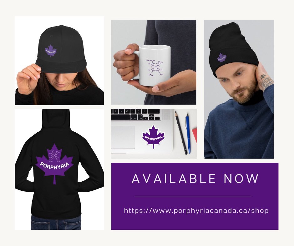 Get your porphyria merchandise in time for Global Porphyria Awareness Day!! 💜💜 #porphyria #porphyriacanada porphyriacanada.ca/shop