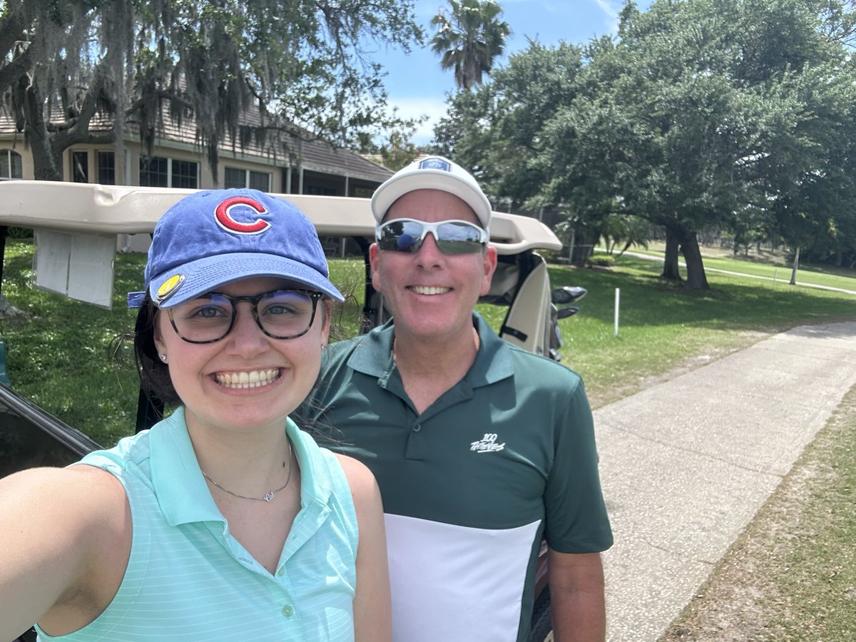 Golfing with my stepdaughter Catherine today! We had fun.