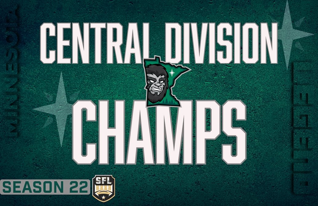 MN_Legend_SFL's tweet image. Back to back central division champs!! Let’s hear it #Minnesota! @simulationfl #Believe #GetStomped #Champions #SFL #Football