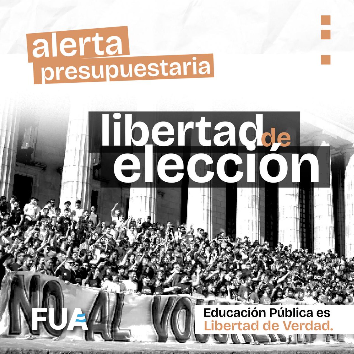 LIBERTAD DE ELECCIÓN 🇦🇷 ¿Cuántas cosas podes elegir en la Universidad Pública? 🤔 ✅ Elegimos la carrera que queremos estudiar; ✅️ Elegimos qué materias cursar; ✅ Elegimos en qué actividades de extensión participar; (+)