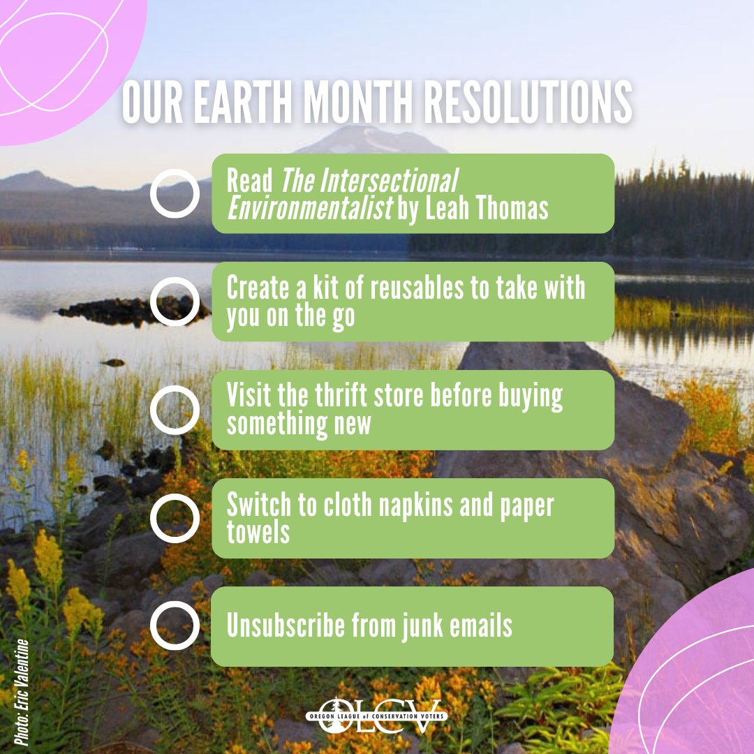 April is here, &amp; that means it’s time to celebrate Earth Month!🌎💚 We will be celebrating with our resolutions to continue to educate ourselves &amp; switch to products that are kinder to the environment. What are your resolutions?

#EarthMonth #ORClimateAction #ClimateChange