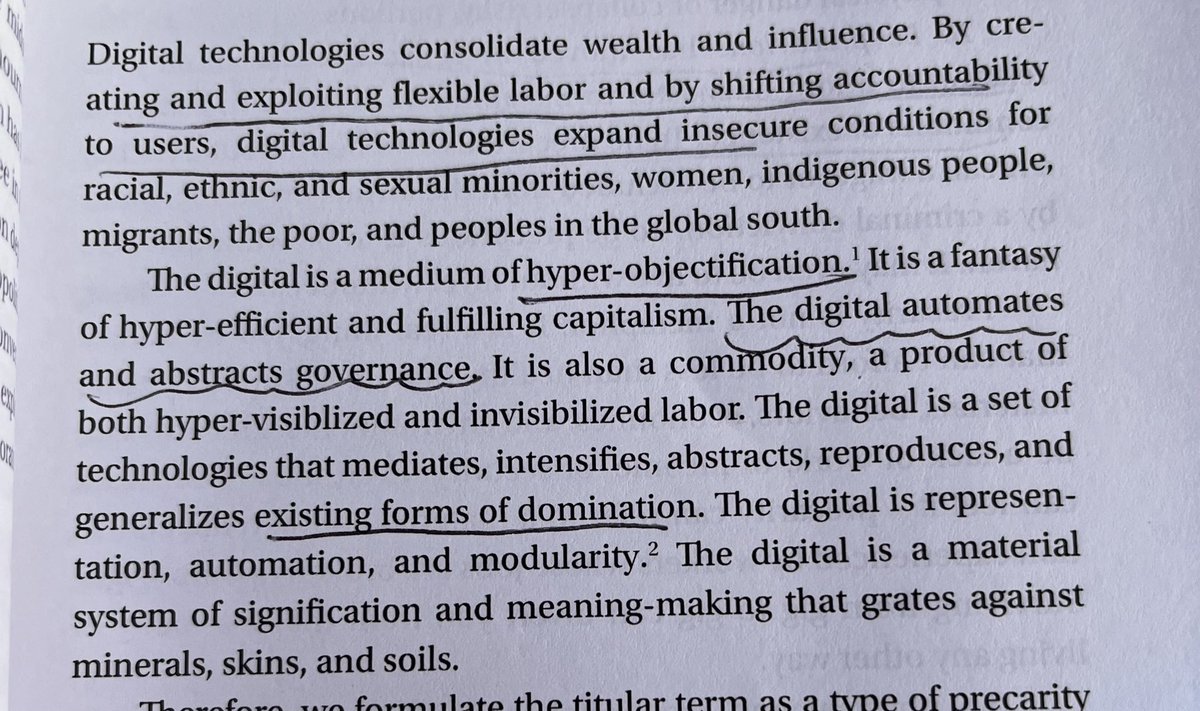 Pankhuri_A's tweet image. From the book - technoprecarious by the precarity lab
#digitaltech