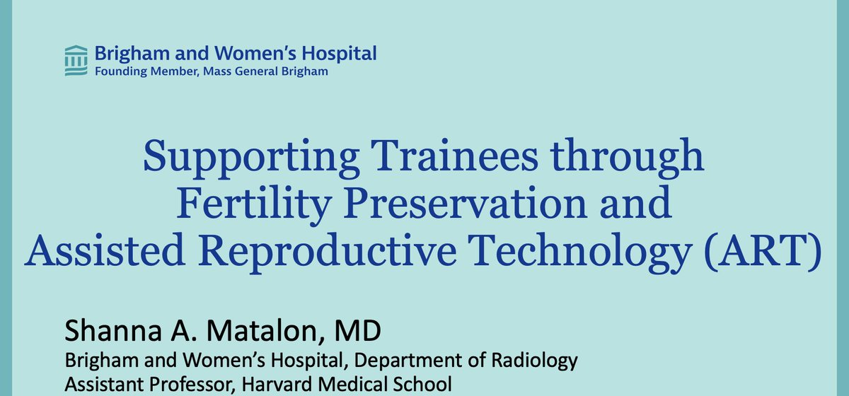 Did you know ~25% of female physicians experience infertility? Join me at #AUR24 tomorrow at 1:15 PM in Salon A-E to learn more about how we can support our trainees (and each other!) through fertility preservation, family building and fertility treatment.