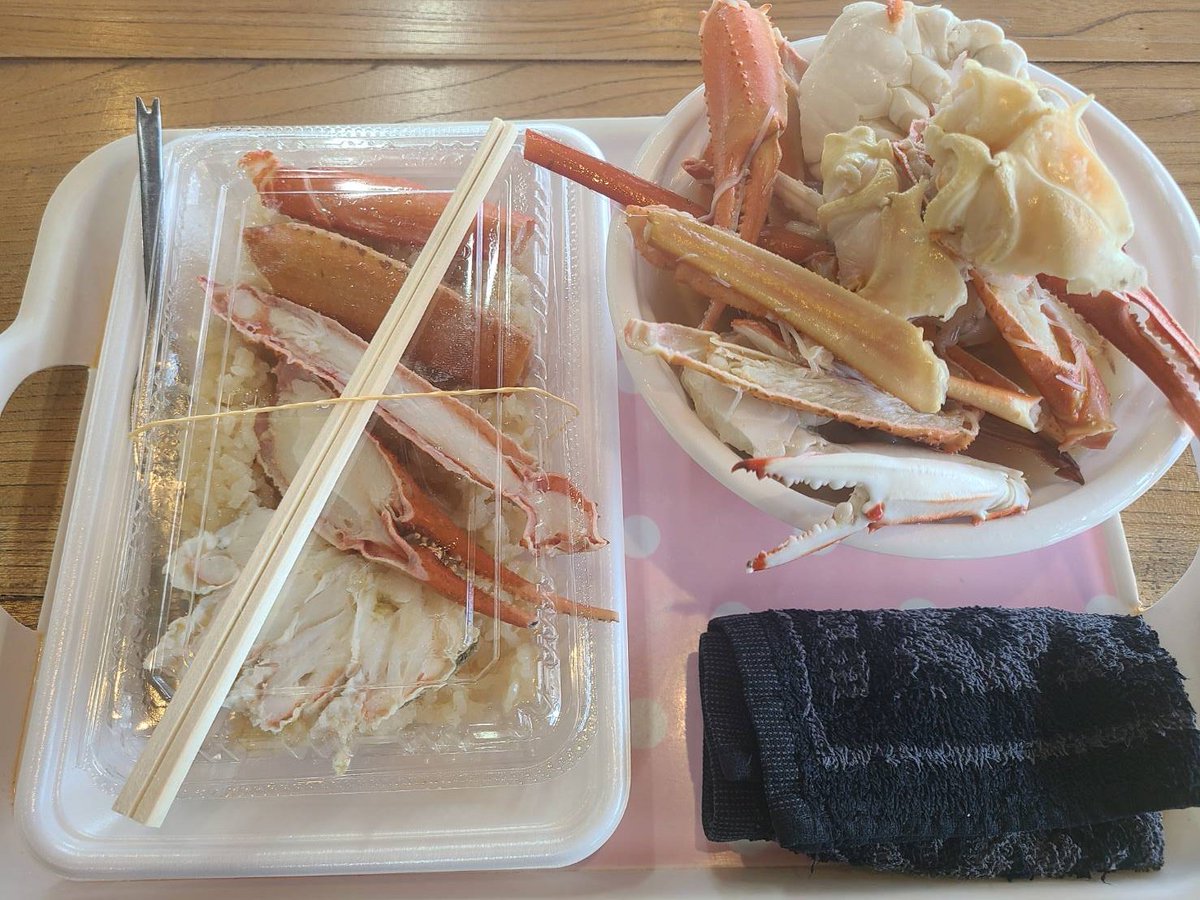 茨城県　東茨城郡　 大洗町　磯浜町 かに弥 かにめし かに汁 蟹が大量🤗 かにのうま味たっぷり🌟 #蟹活 #茨城グルメ #茨城　 #茨城県 #大洗グルメ #かにや #かに弥