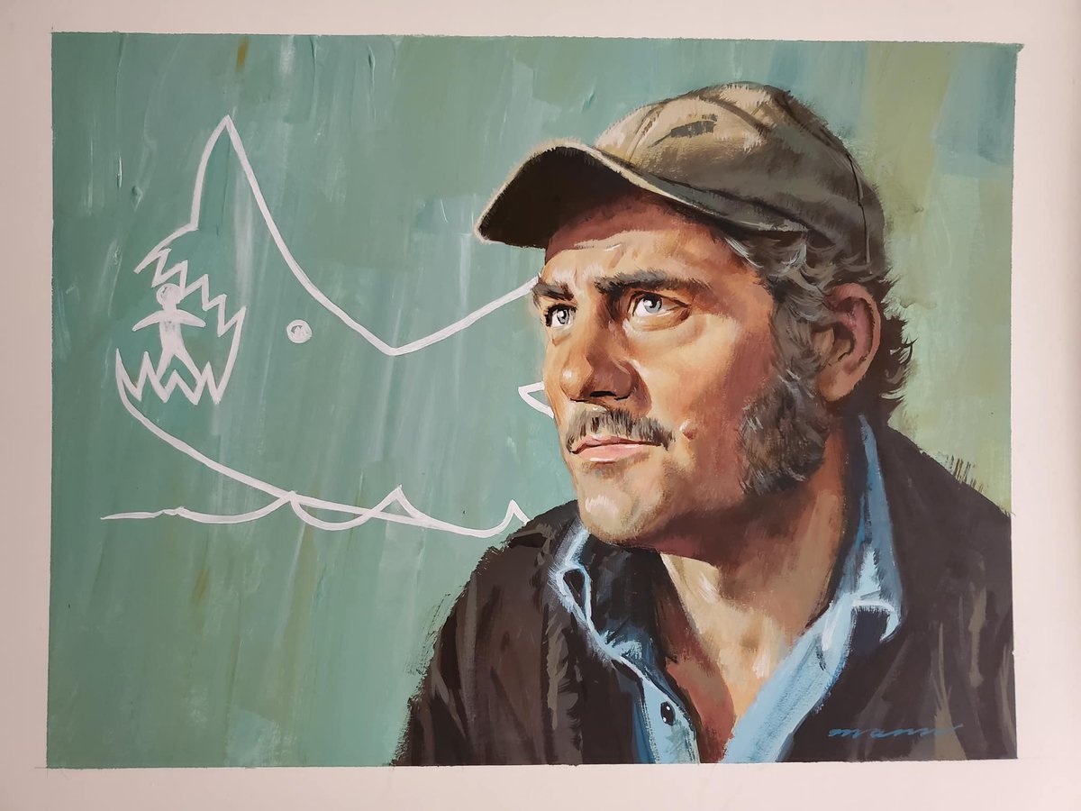 mtrprods's tweet image. #Quint #Jaws (1975)
Art by #PaulMann (2020)