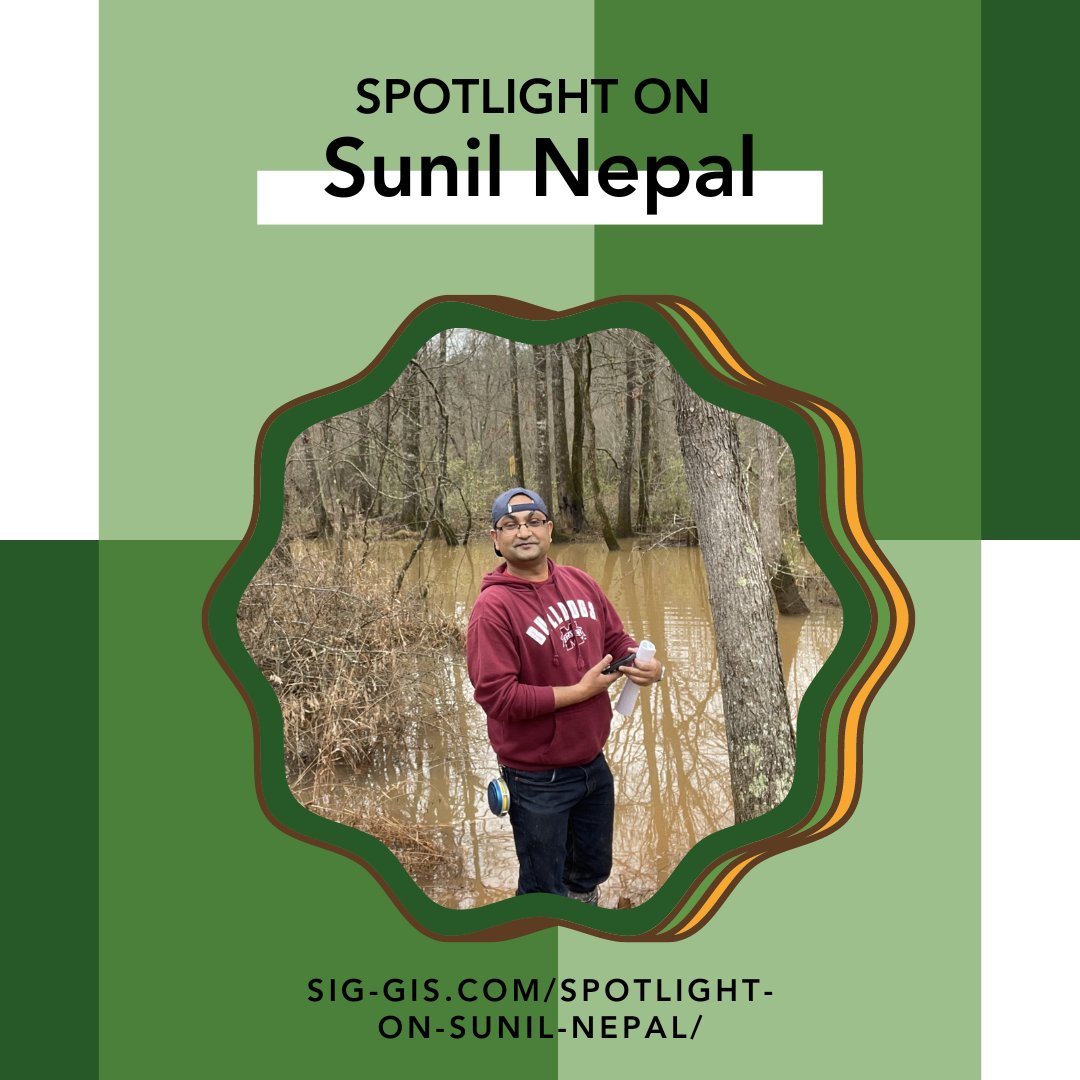 Spotlight on Sunil Nepal!🌟A Senior Forest Carbon Analyst at SIG, Sunil brings a wealth of experience and expertise. Read more about Sunil's dedication and love of the environment, both on and off the clock, here: sig-gis.com/spotlight-on-s… 🌍🌲 #Conservation #EmployeeSpotlight