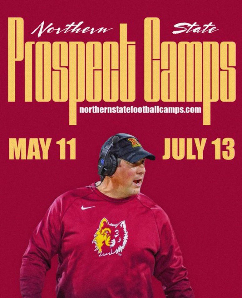Thank you @jakeiery42 for the camp invite!! I hope to come down and compete‼️ @NSUWolves_FB @PrepRedzoneMN @RogersRoyalsFB