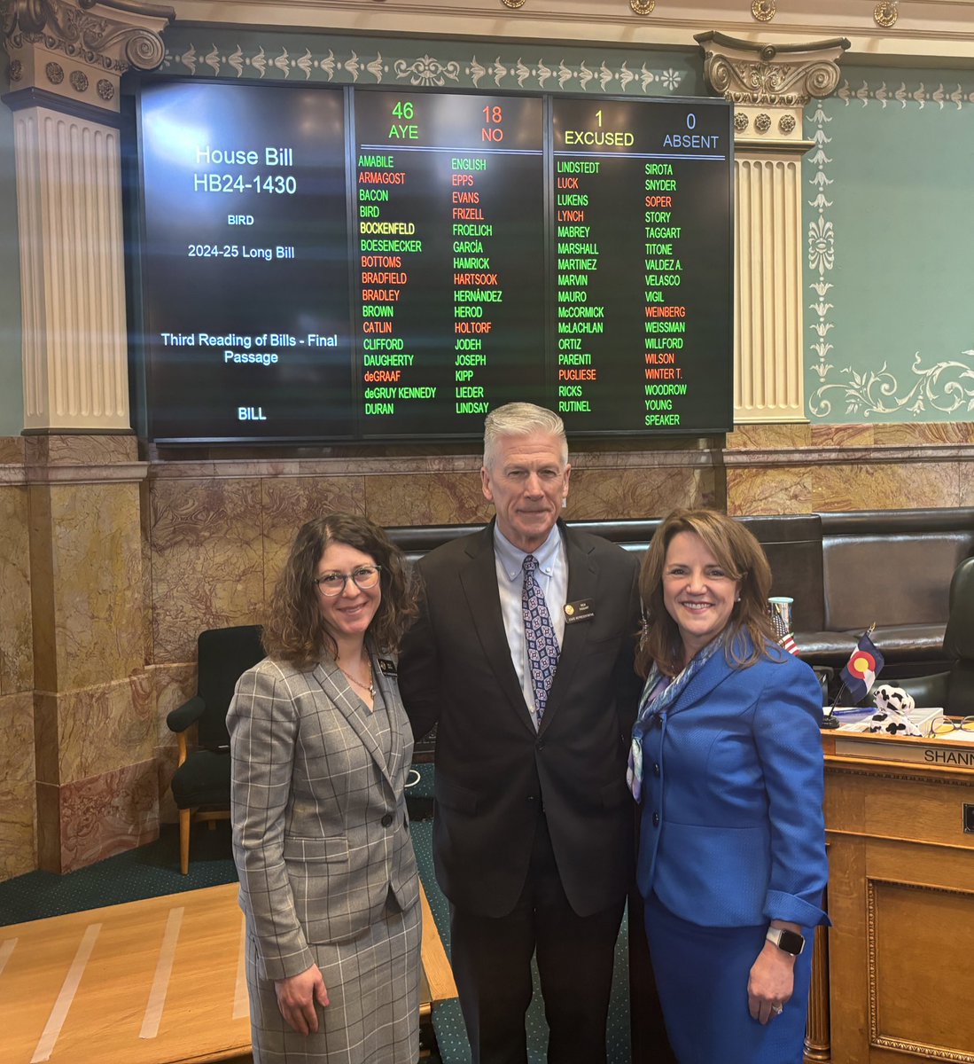 In Colorado, our budget is a bipartisan effort. We respect the importance of honoring diverse needs and perspectives in our state. I am honored to serve with my colleagues on the Joint Budget Committee and am proud of our work to show how government should, and can work. #coleg