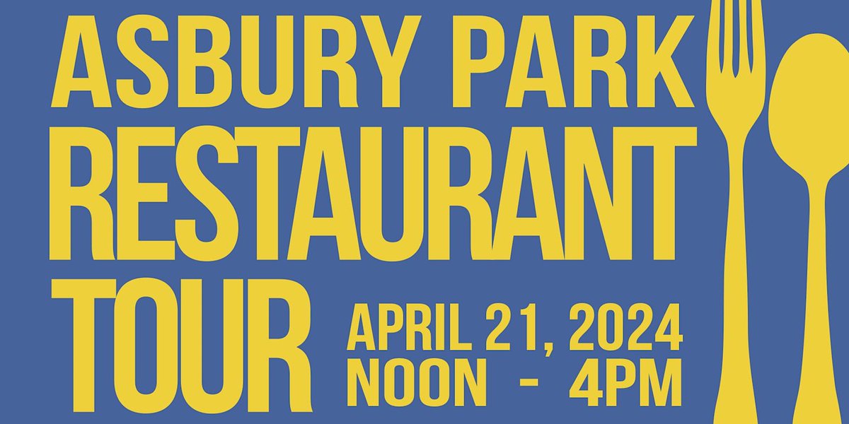 Don't miss Asbury Park's most popular single day tasting event! Join in for the annual Asbury Park Restaurant Tour, sponsored by the Asbury Park Chamber of Commerce. Tickets can be found at bit.ly/4aAjsLj