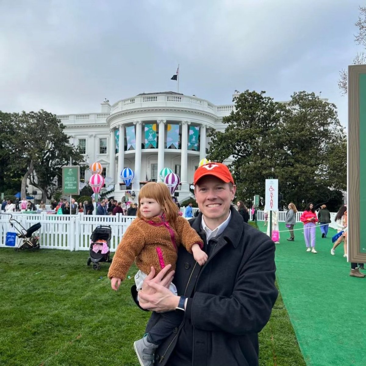 A fun - and soggy - 2024 #EasterEggRoll.