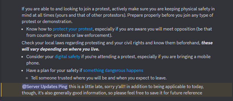 bioloveds's tweet photo. ranboo's discord server and their moderators spoke about today's call to action for palestine AND shared some incredibly helpful resources that i'll be linking below!! while the information is especially relevant now, it is a good idea to save for future references/events https://t.co/ksYOKMbMF6