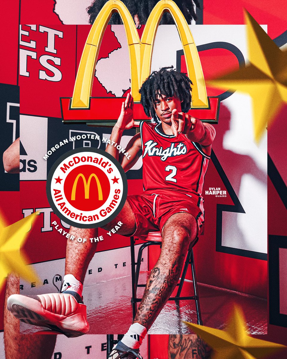 The @McDonalds All-American Games Morgan Wooten National Player of the Year is Dylan Harper. 🍔🏆 #TheKnighthood🛡️⚔️