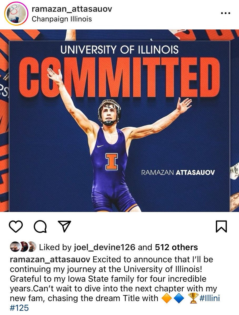 Former NCAA qualifier for ISU is headed to Illinois.