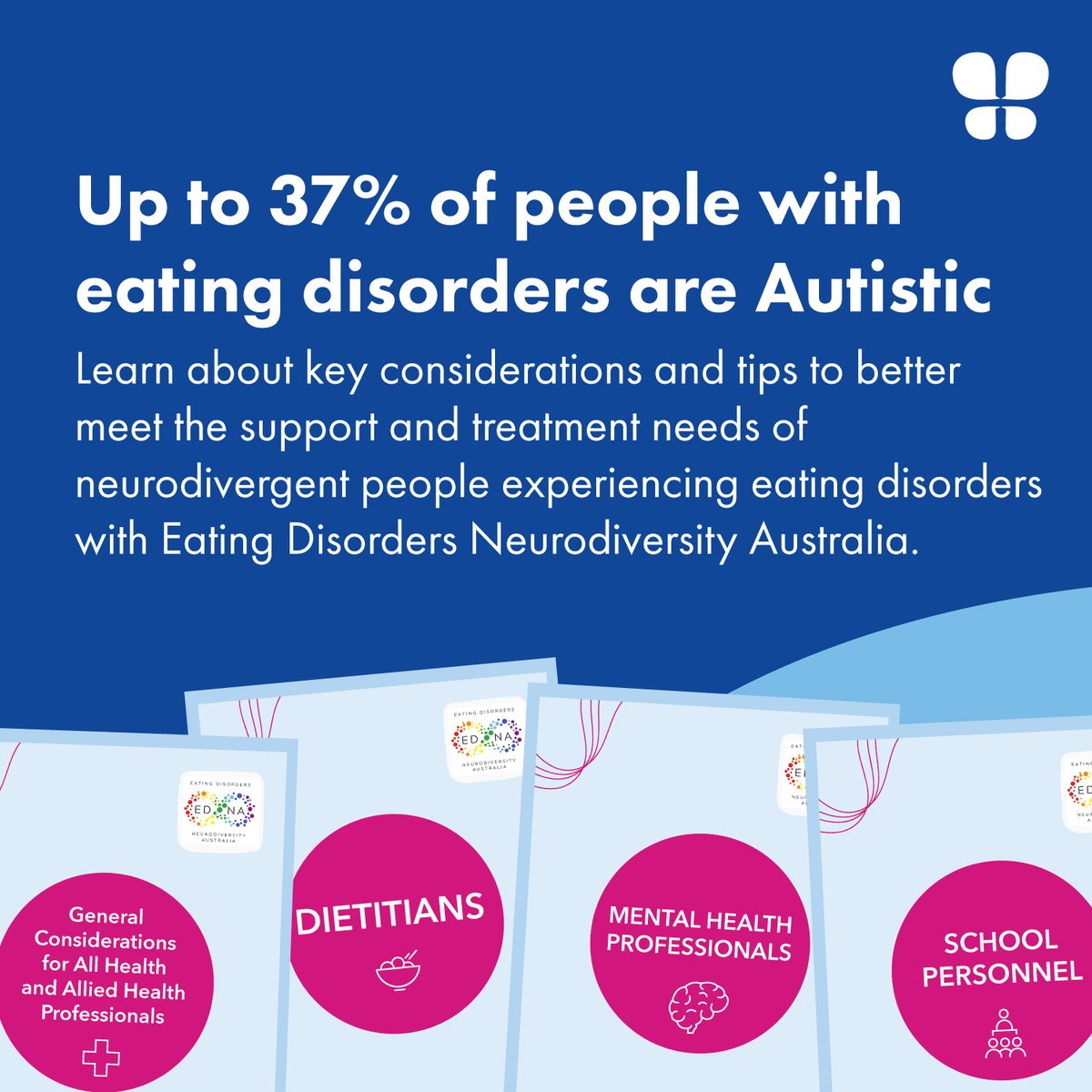 On #WorldAutismAcceptanceDay & beyond, learning from lived experience is key. @EDNeuroAus have released new factsheets that highlight key considerations & tips to better meet support & treatment needs of #neurodivergent people. ⬇️ edneuroaus.com/informationshe…