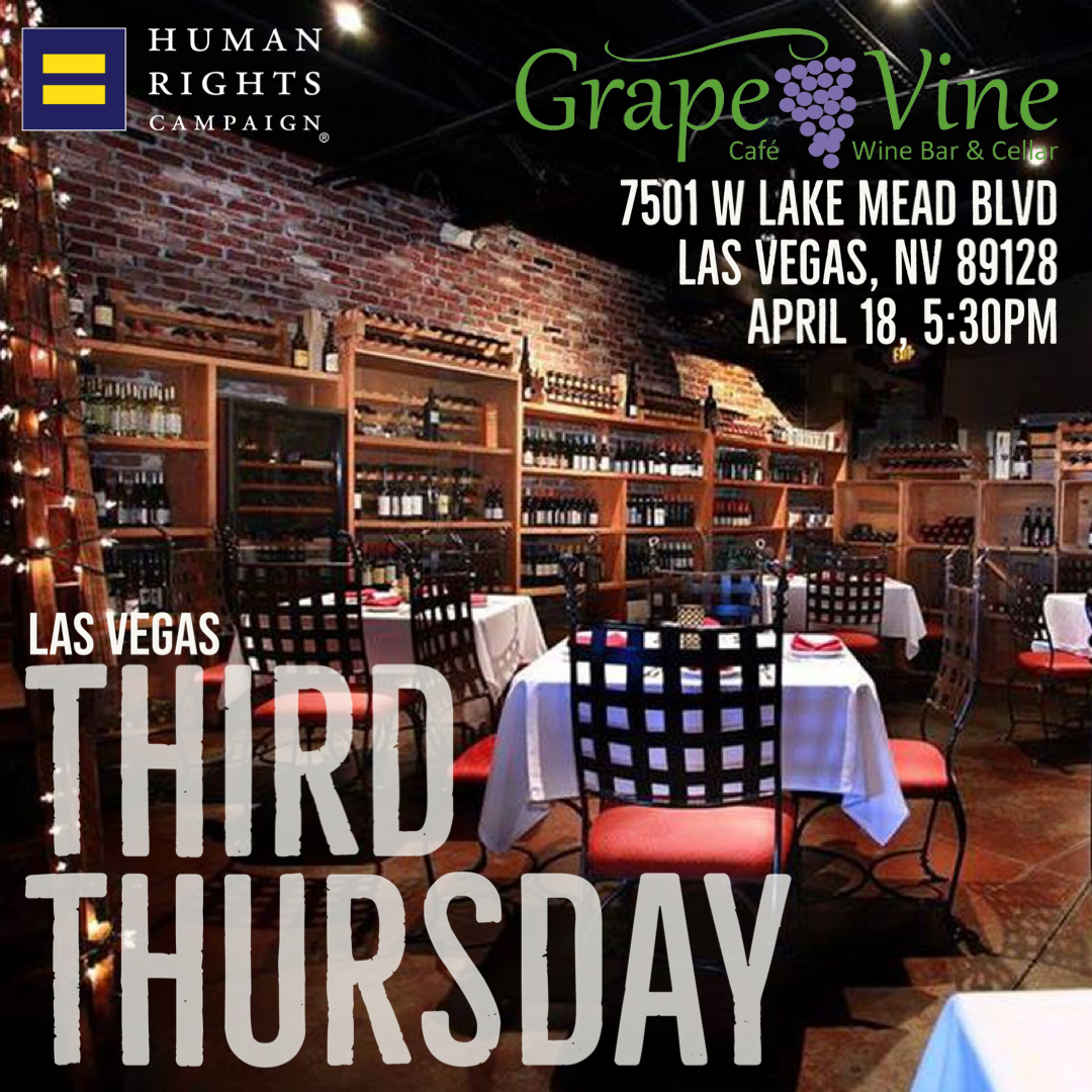 Join us for this month’s Third Thursday on Apr 18, 5:30PM to support the 2024 HRC Gala’s Silent Auction. Grape Vine Cafe Wine Bar will create gift baskets filled with wine, which you could purchase at half the price to donate to the Gala. tiny.cc/WineThirdThurs…