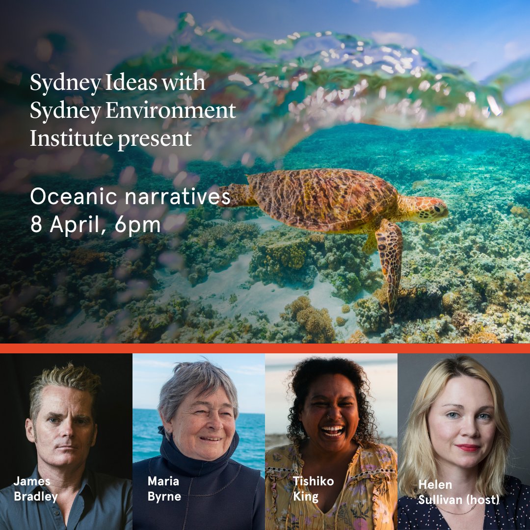 Sydney Ideas (@sydney_ideas) on Twitter photo Join us for an evening of expansive conversation delving into the stories, beauty and mysteries of the deep sea and life through time with <a href="/cityoftongues/">James Bradley</a> <a href="/SEI_Sydney/">Sydney Environment Institute (Archive Account)</a> <a href="/ProfMariaByrne/">Byrne lab</a> @sydney_science <a href="/helenrsullivan/">Helen Sullivan</a>
Register for 8 Apr: ow.ly/cGLj50QSSiS Join us for an evening of expansive conversation delving into the stories, beauty and mysteries of the deep sea and life through time with <a href="/cityoftongues/">James Bradley</a> <a href="/SEI_Sydney/">Sydney Environment Institute (Archive Account)</a> <a href="/ProfMariaByrne/">Byrne lab</a> @sydney_science <a href="/helenrsullivan/">Helen Sullivan</a>
Register for 8 Apr: ow.ly/cGLj50QSSiS