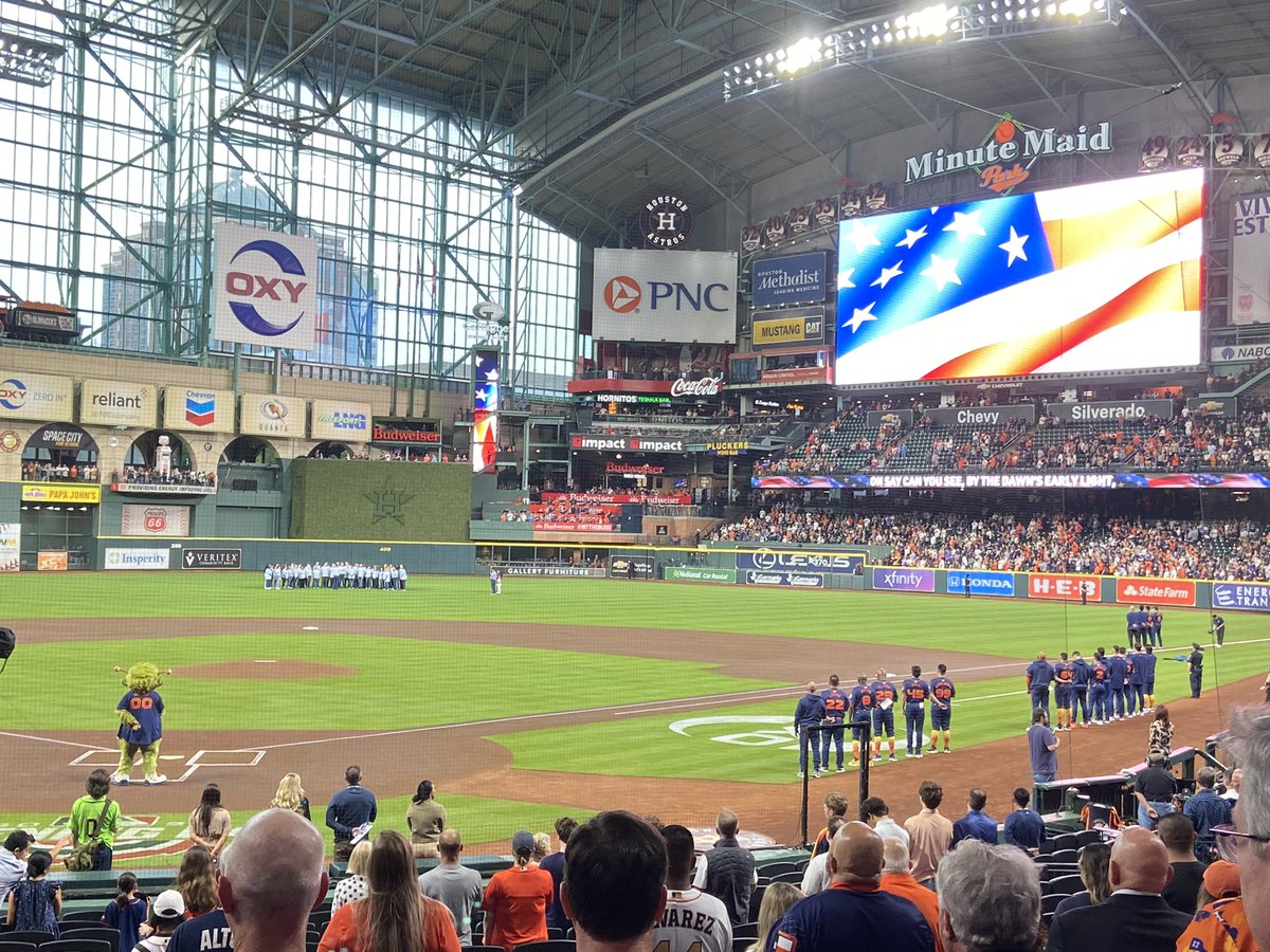 So proud of the Houston Methodist staff choir at today’s <a href="/astros/">Houston Astros</a> game. They sounded amazing! #HealthcareHeroes <a href="/MethodistHosp/">Houston Methodist</a>