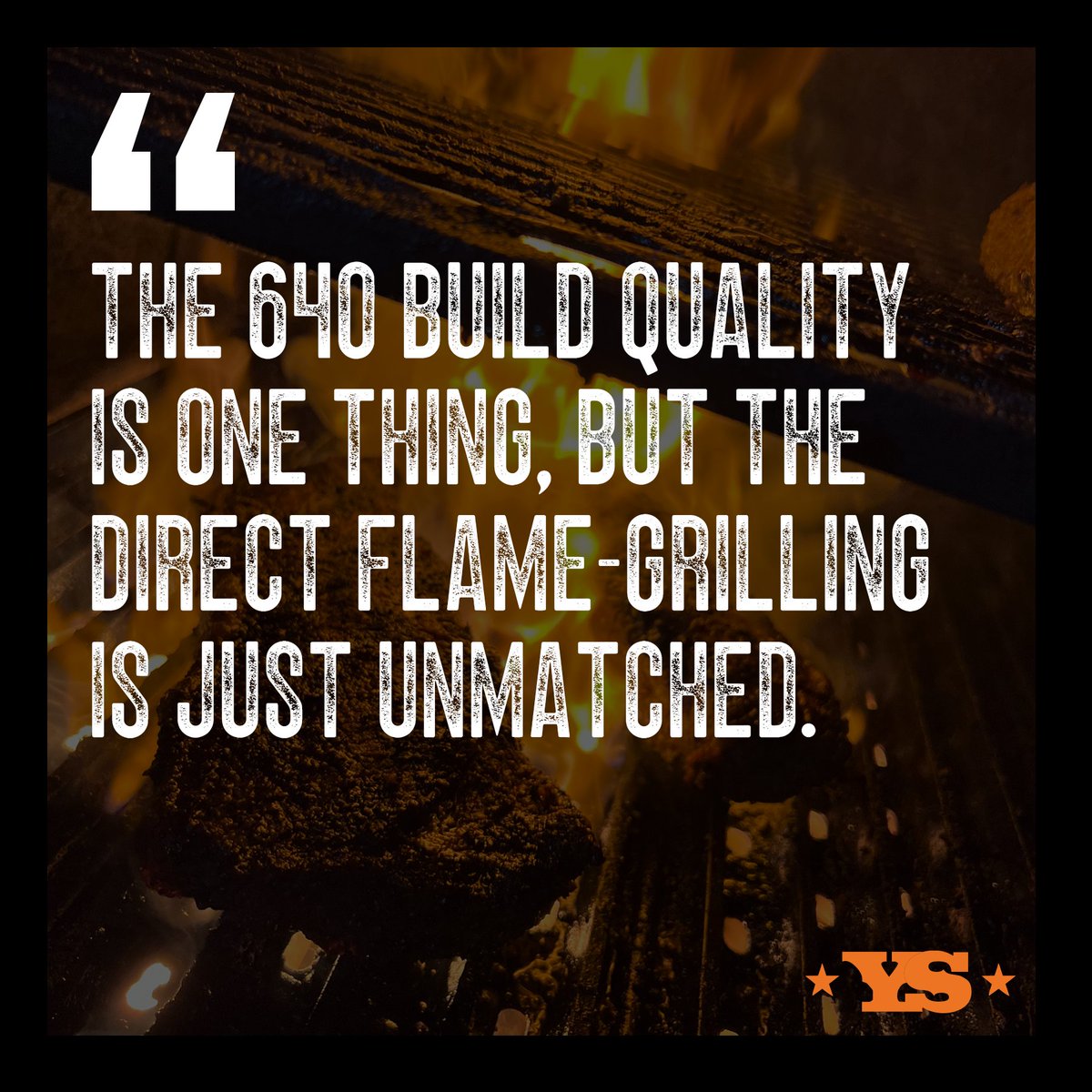 True direct over-the-flame grilling. And low & slow when you need it. Learn more about the YS640S pellet cooker: . LINK HERE 👉 bit.ly/37nGKpC .