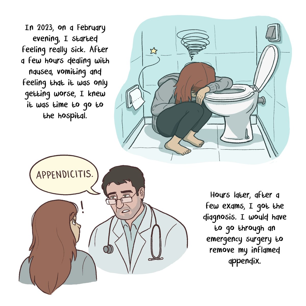 biancanazari's tweet photo. I was working on this comic to post in March, which is the official Endometriosis Awareness Month, but couldn't make it in time! But here is my story, anyway. I hope it helps to spread awareness about this awful and super common disease 😣💛

1/4 https://t.co/GZ2Ox5kYAU