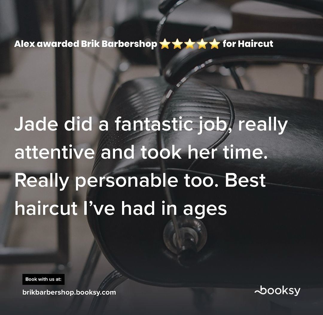 instagram.com/brikbarbershop… Yes Jade 👏🏻👏🏻👏🏻

@jade.the.barber will now be based at our Byard Lane shop and you can find her there on Tuesdays, Wednesdays and Fridays. 

#barbernottingham #girlbarber #barbershop #ladybarber #fivestars #menshair #hairpic