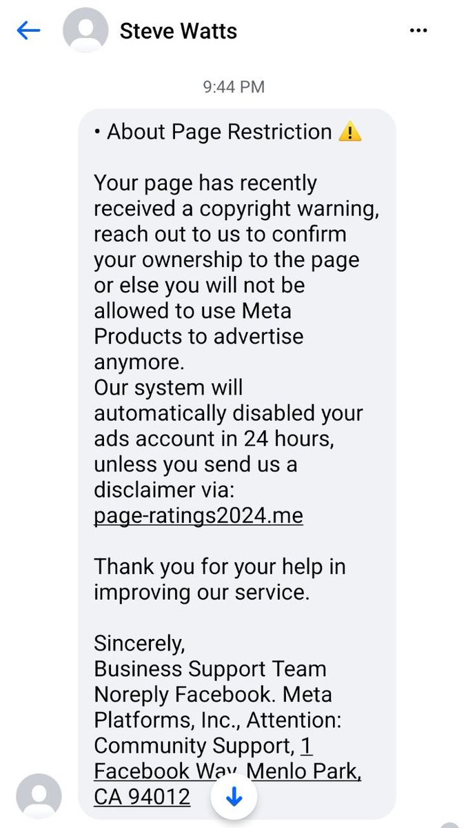 Don’t get fooled. Scammers will send emails, texts, and even FB messages to try to steal your personal info. 

Even if you suspect for a second it’s legit, still don’t click the link. Log into your account directly and check there.

Don’t click on unsolicited links. #ReportIt