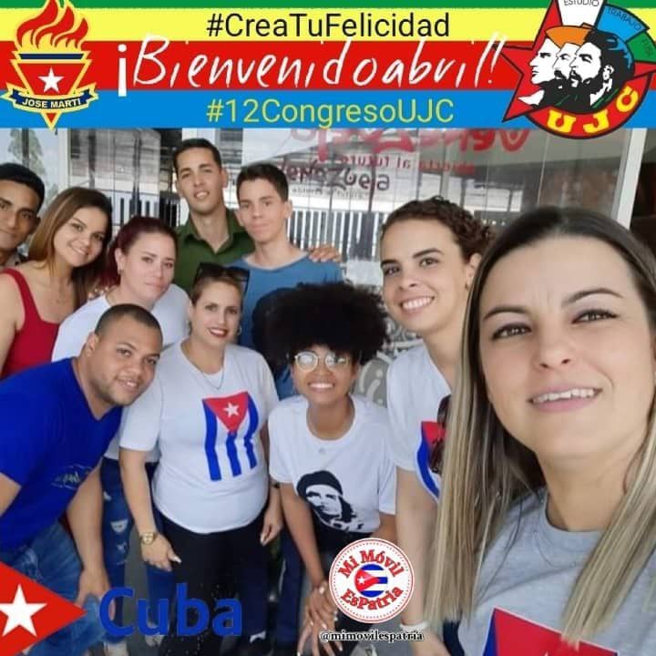 El congreso de los jóvenes cubanos, desde el 2 hasta el 4 de abril #12CongresoUJC
#CreaTuFelicidad 
#JuventudCubana
#UJC