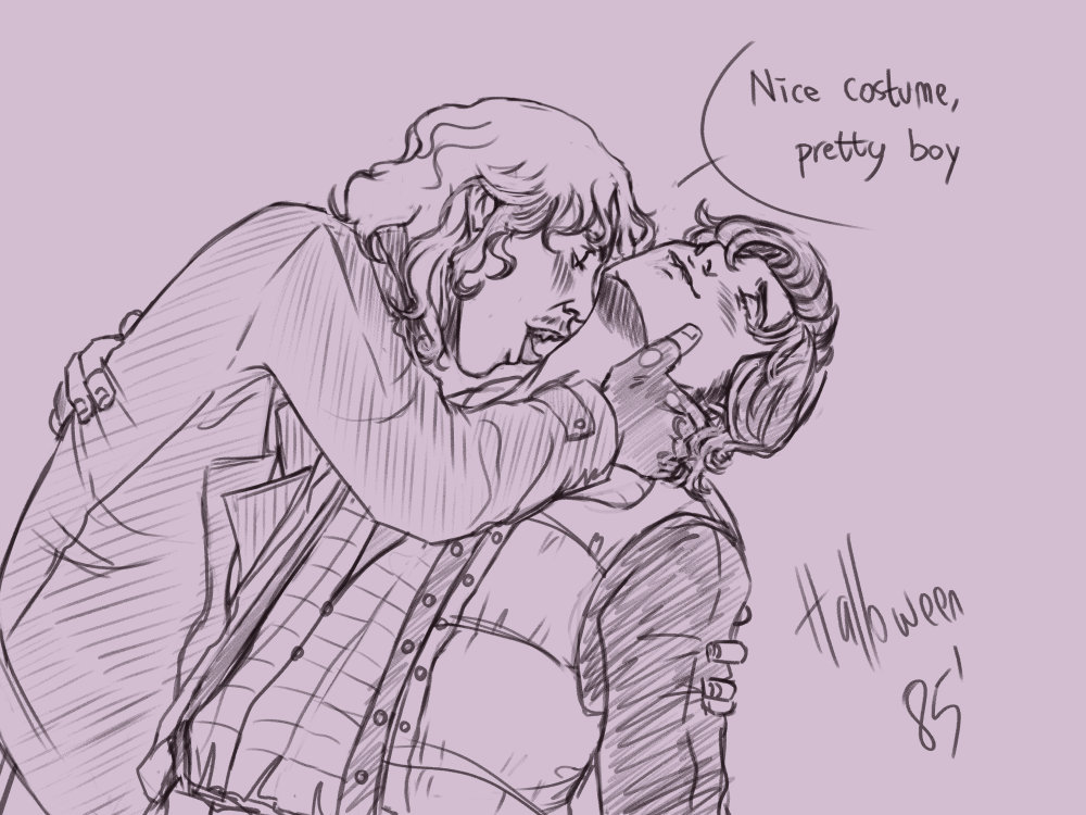 This was supposed to be done for last year's Halloween and I never finished it. #harringrove #wip