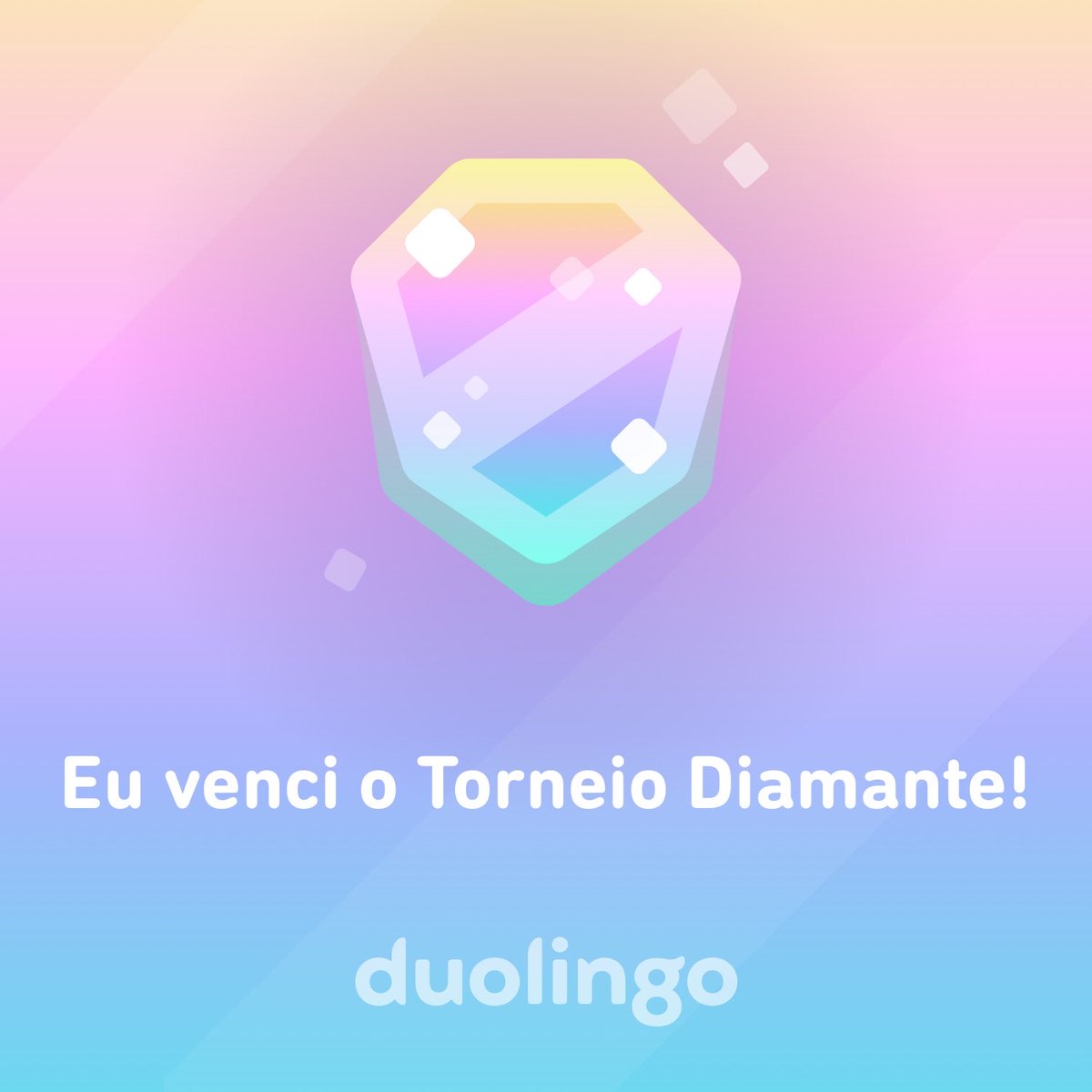 Venci o Torneio Diamante!!! Minha ofensiva no Duolingo… Confira meu progresso: duolingo.com/profile/Andrda… Aprenda vc também um idioma: duolingo.com #Duolingo365 #DuoStreakSociety