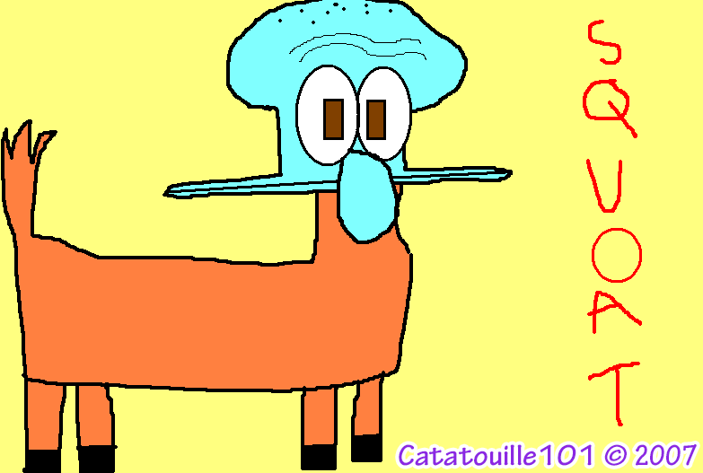 Squoat wishes you all a Happy #AprilFoolsDay2024!

#spongebobsquarepants #squidward #goat #squoat #originalcharacter