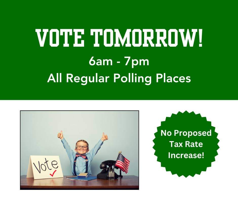 KlydonMMS's tweet photo. Maryville, it is time to rock the vote tomorrow, April 2, 2024. Vote yes to Prop JUMP and help our district rejuvenate our buildings, systems, and athletic facilities! Vote YES! https://t.co/T23FPbyXuu