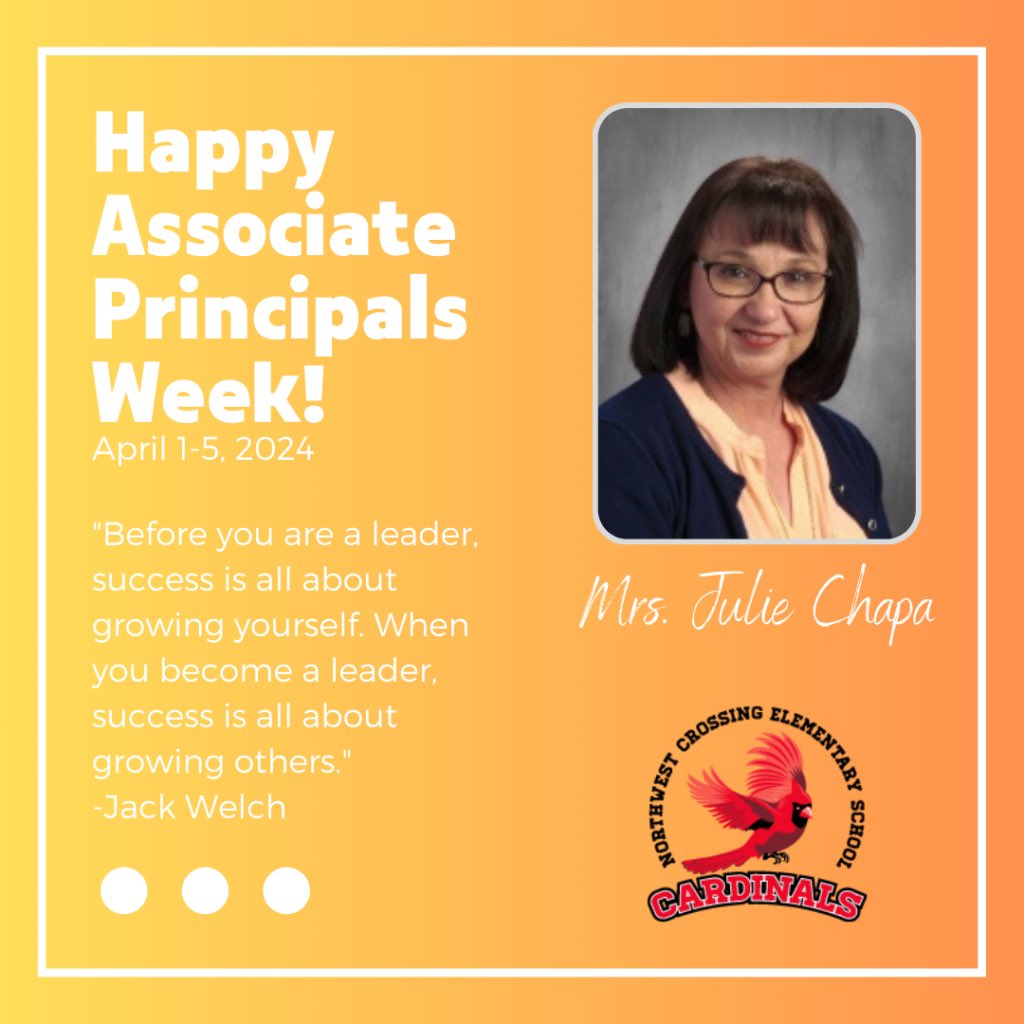 Celebrating our wonderful Associate Principal! <a href="/NISD/">Northside ISD</a> <a href="/NWC_PTA/">Northwest Crossing Elementary PTA</a>