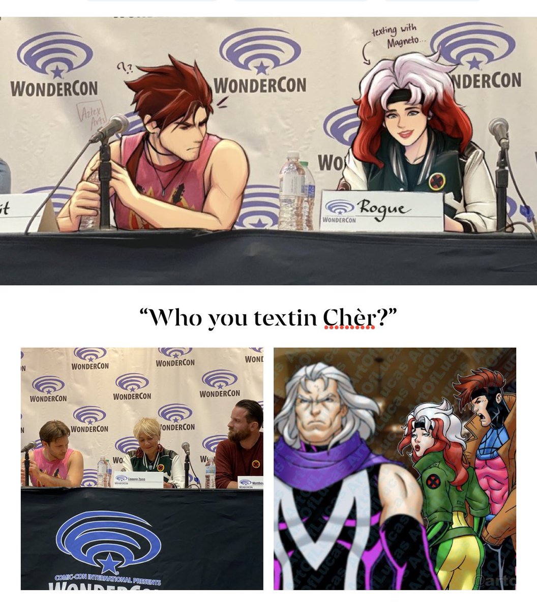 ZannLenore's tweet image. A rose between two thorns? 🙄🤷‍♀️😂 Here’s an April 1st joke for ya from a super fan: 

Q: Why is Rogue so attracted to Magneto? 

A: Because of his magnetic personality! 

@AJLoCascio @mjwaterson 

HAPPY APRIL FOOL’S DAY X-MEN FAMILIA!!