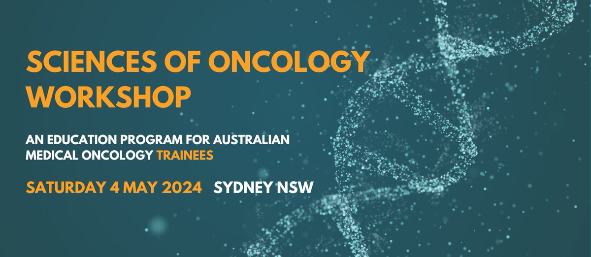Australian Med Onc Trainees: places are still available for our Sciences of Oncology Workshop! Join us for this complimentary one-day program focussing on the emerging developments in the sciences that underpin oncology, followed by a networking dinner... moga.org.au/sciences-of-on…