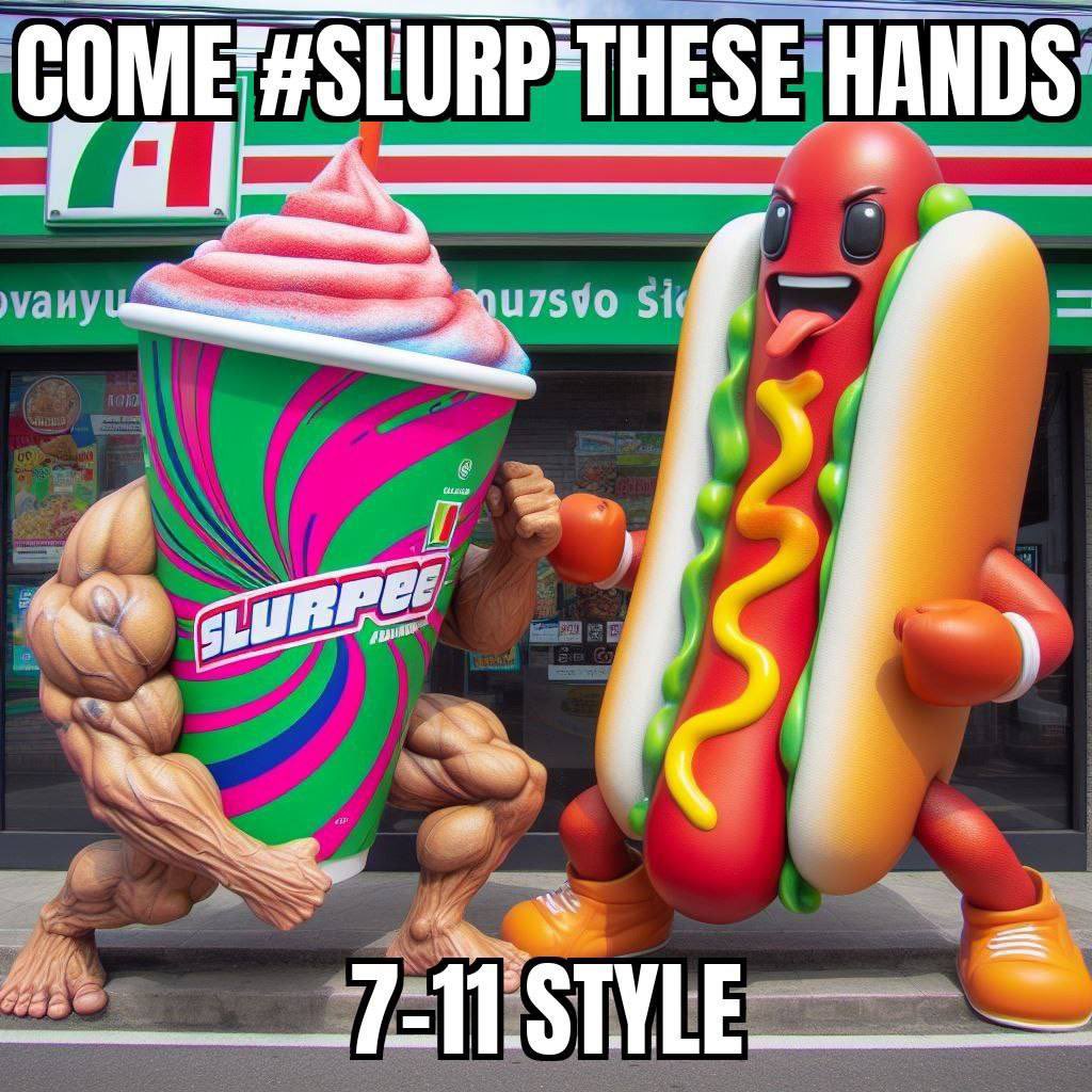 Plumbob's tweet photo. @ralphtiktok Yeah 7/11 #SLURPEE about to take over SOL https://t.co/VkR9JENeHt