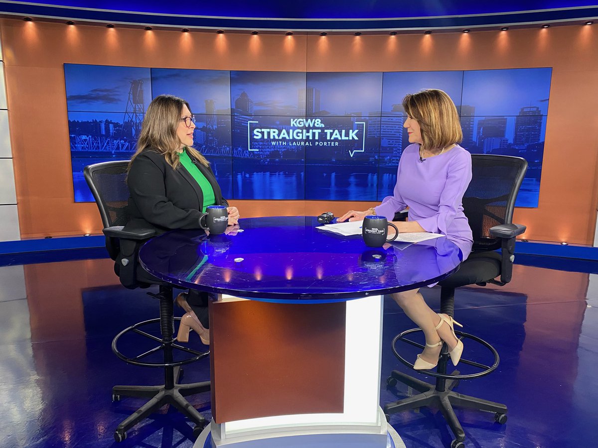 LauralPorter's tweet photo. Tonight at 7pm on @KGWStraightTalk: Join me for a conversation with Portland Mayoral candidate @CommRubio. Why she says she is the best candidate to lead the city under the new form of government that starts in January. #orpol #portlandmayor https://t.co/S3EleNrCfQ