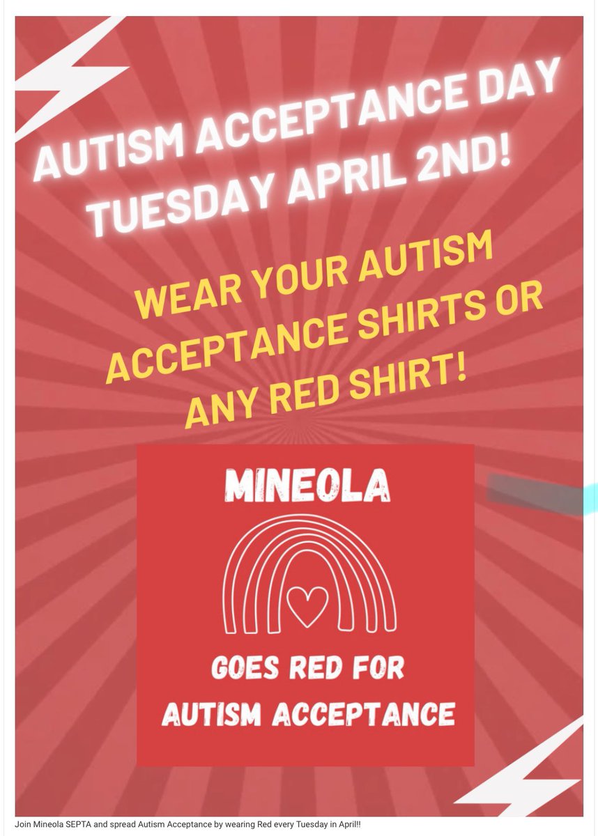 Tuesdays in April are for autism! 🔴🟥