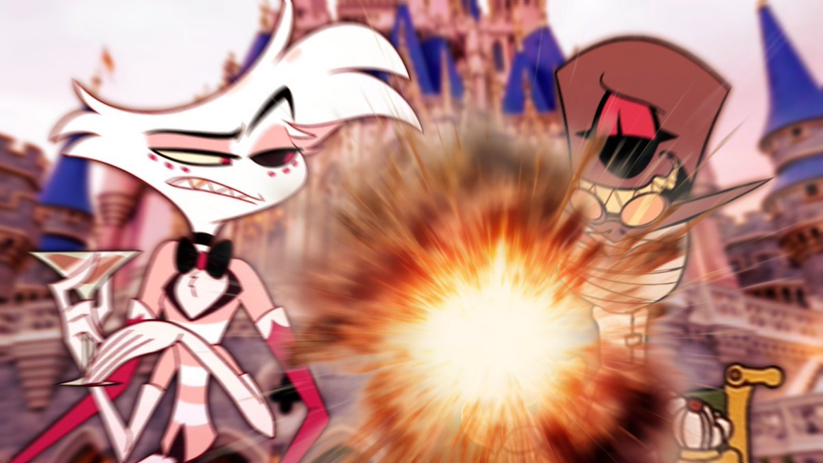 HazbinInventor's tweet photo. Mmmph mrph!- https://t.co/QG0Yf46od6