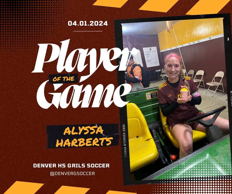 DenverGsoccer's tweet photo. Tonight’s player of the match, @HarbertsAlyssa ! Alyssa scored the first goal of the season! ⚽️🍿 https://t.co/dogWmKzPjG