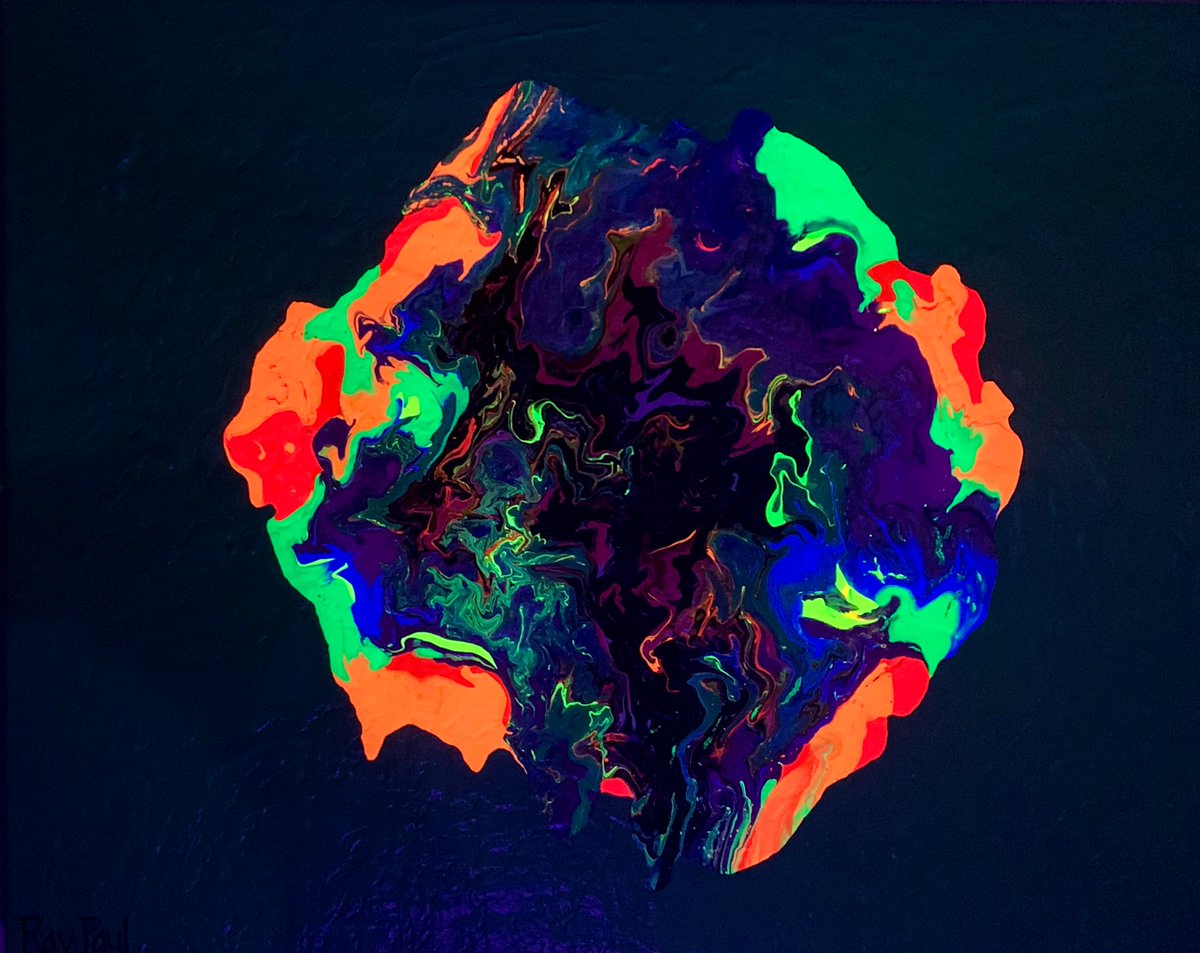raypaul4's tweet image. "Grassy Green Chakra," acrylic, latex and enamel on canvas, 24" x 30" 2024 #abstractartist #abstractpainting #popexpressionism #neonpainting #chakraart #moffittcancercenter  #sarcomasucks #myselfisthestar #neonkundalini #paintwithflashpaints #metallicpainting