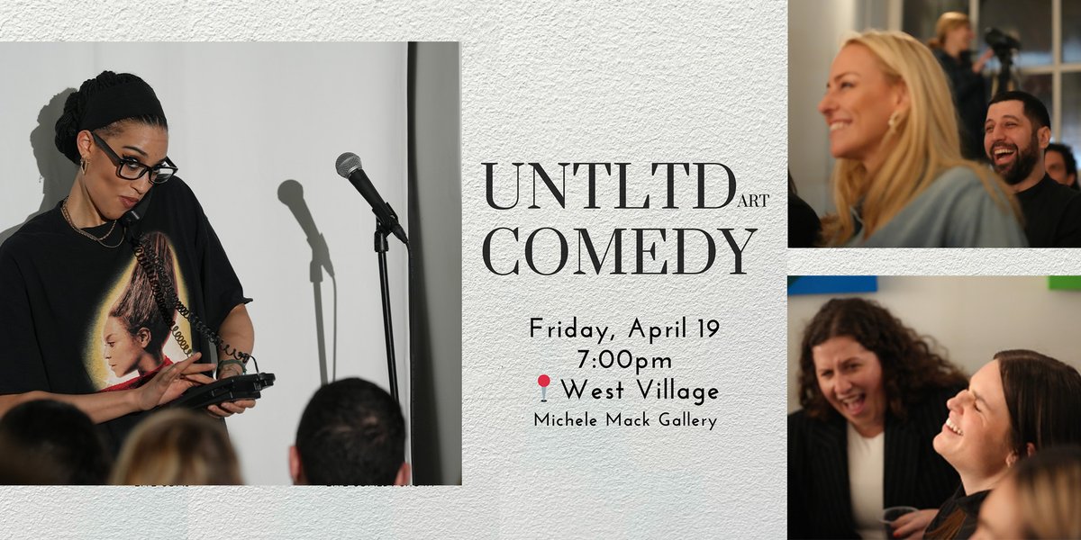 NEXT SHOW🚨 Friday, April 19th with host @LizOleariam 👏😂 Come through! 🙌 🎟️one ticket comes with free🥂 👉eventbrite.com/e/untitled-com…
