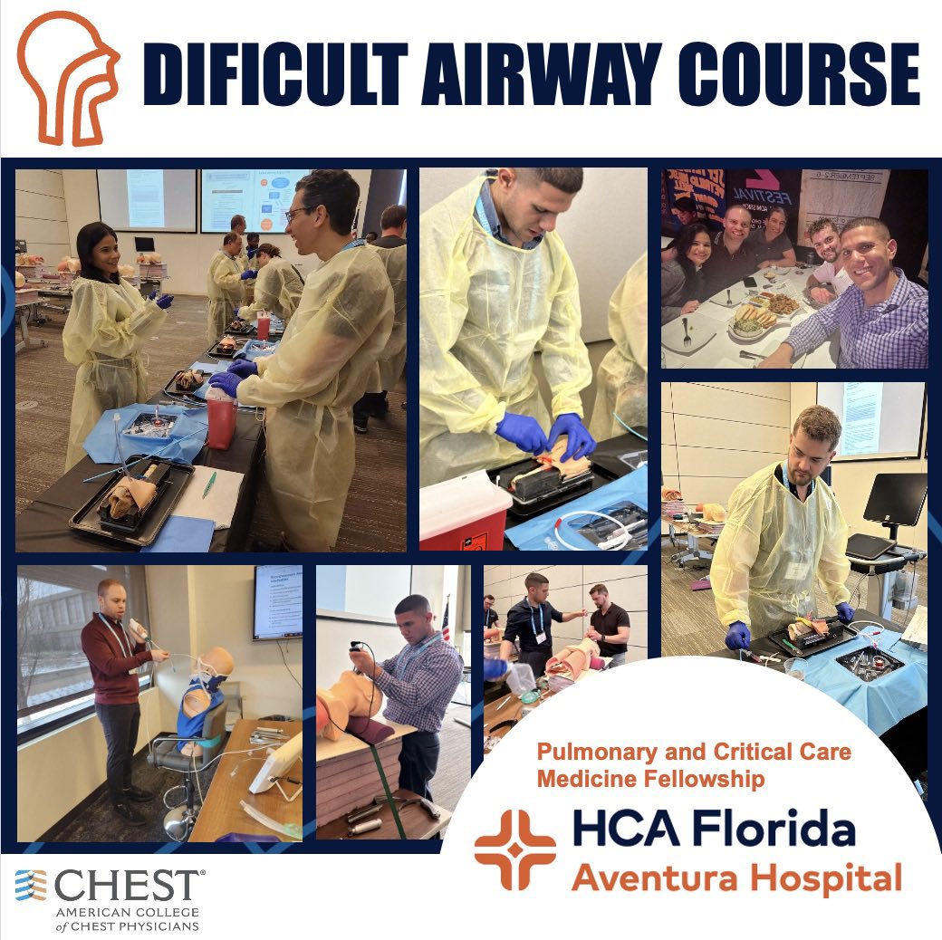 Our first year #fellows joining the difficult airway course in headquarters @accpchest 😊 #CHESTrainees @atsearlycareer @ATSMedEd @SccmFl @SCCM @CHESTCritCare @CHESTOncology @HCAFLHealthcare @HCAFLHealthcare @Medtwitteer @APCCMPD @LungAssociation @Respiratory_J @respcare