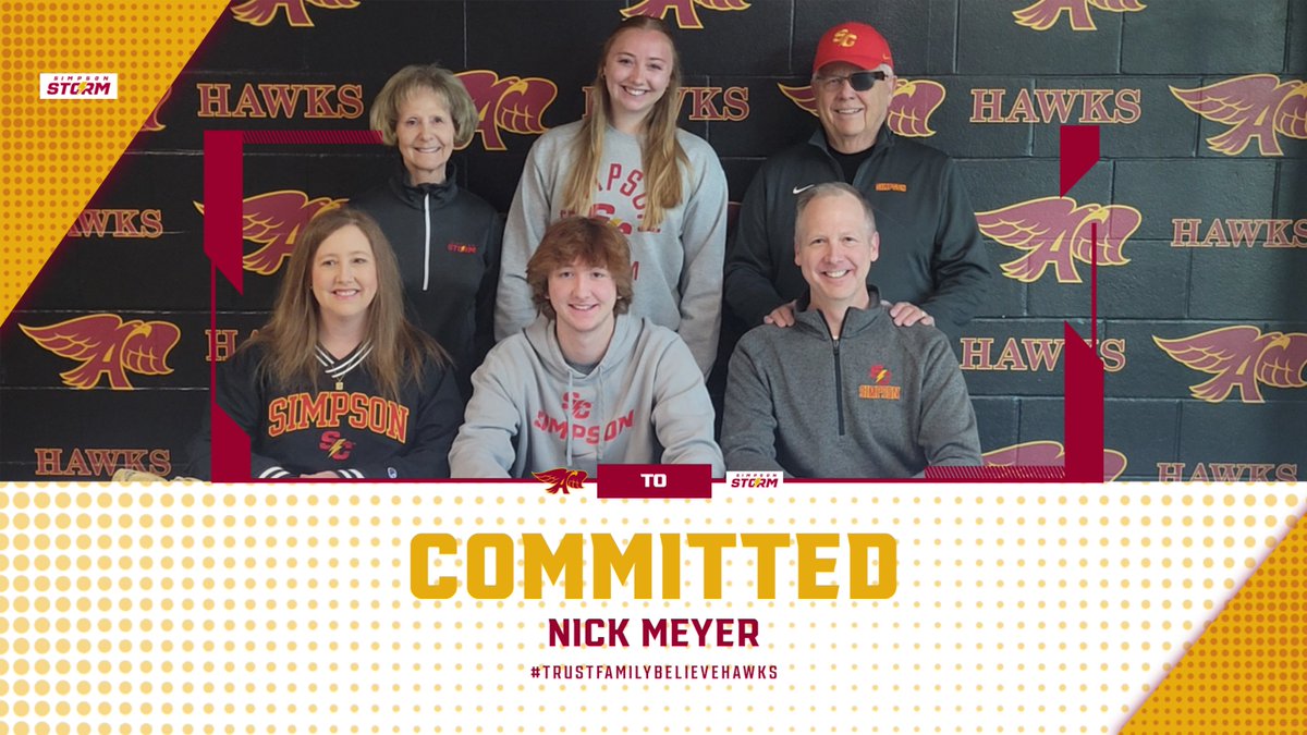Congratulations to @AnkenyBaseball Nick Meyer on committing to continue his athletic and academic career at Simpson College. Good Luck Nick! #HawkNation